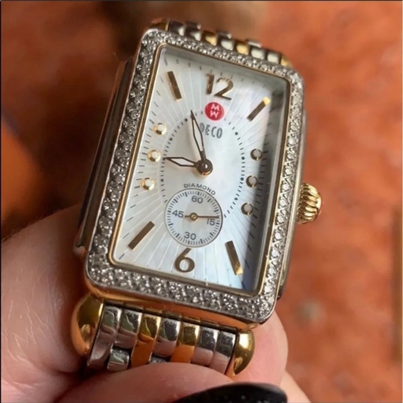 ?Mother’s Day gift suggestion ?Deco diamond 2 tone mother of pearl dial. main image 7